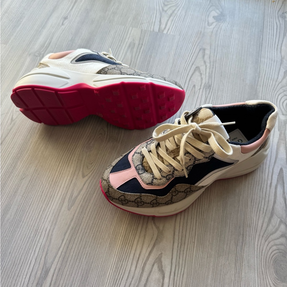 Women's Designer Sneakers in Pink and Black
